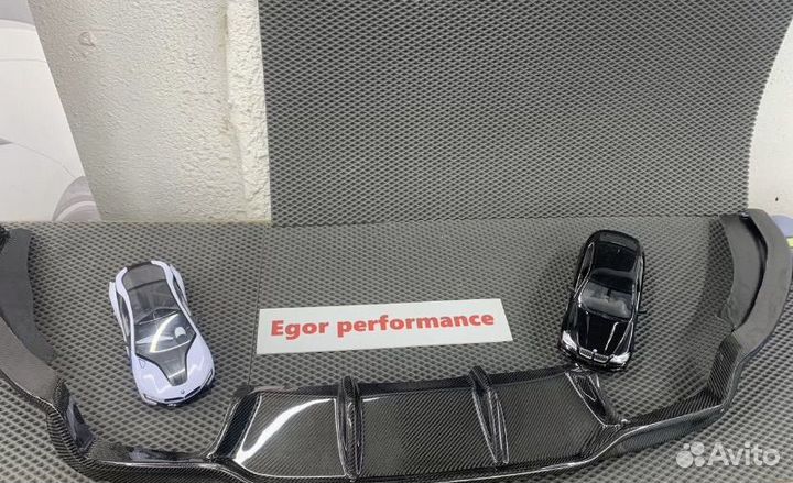 Диффузор BMW X6M F86 3D стиль карбон