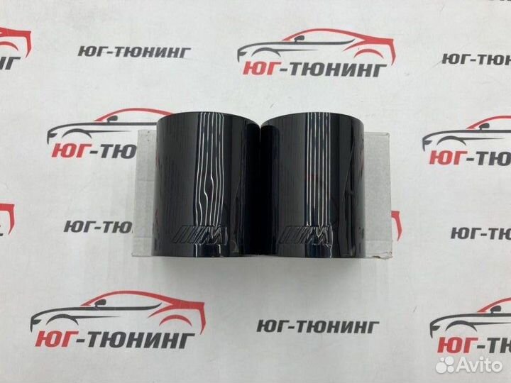 Насадки на выхлоп BMW M-Performance темный хром 79