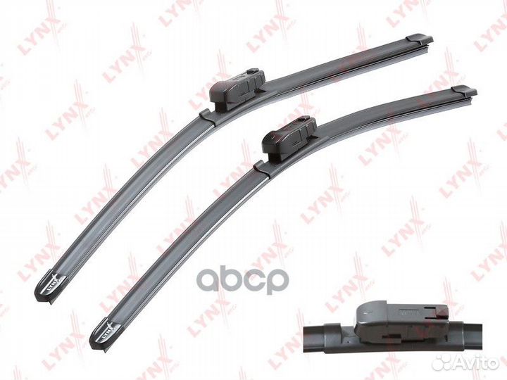 LB-1245) Комплект бескаркасных щеток стеклоочи