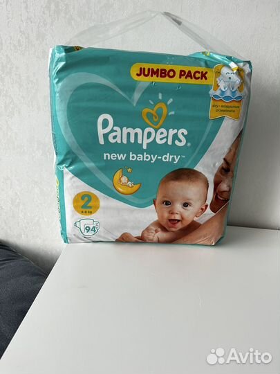 Подгузники pampers 2