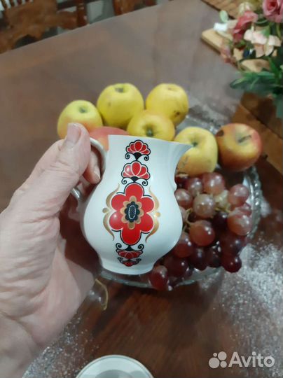 Фарфоровый кофейный набор