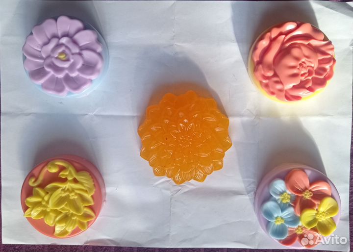 Мыло ручной работы (цветы)