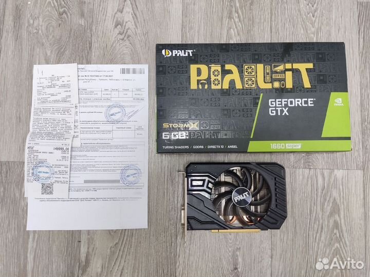 Видеокарта Palit GTX 1660 Super 6Gb