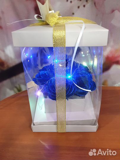 Handmade Букет из мыльных роз светящийся