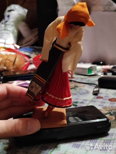 Кукла на подставке времён СССР