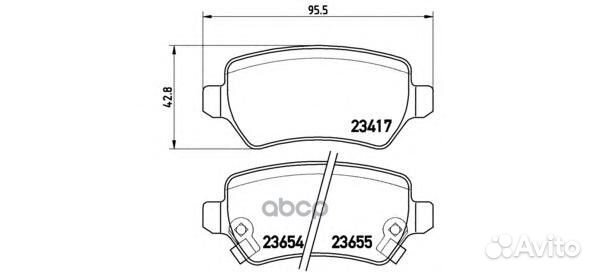 Колодки тормозные дисковые задн. chevrolet astr