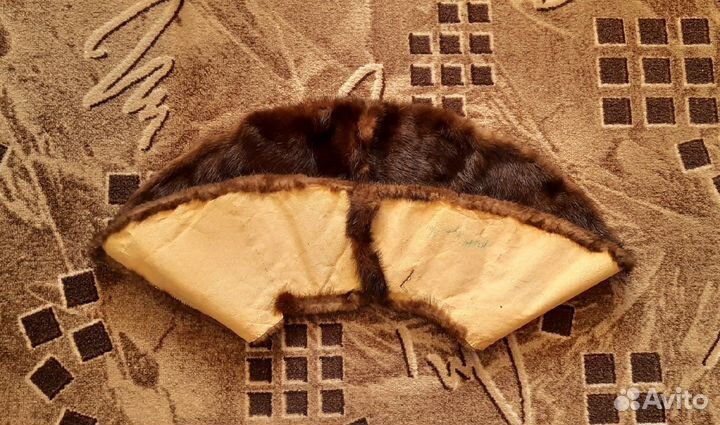 Воротники 2 шт. б\у норка для рукоделия и ремонта