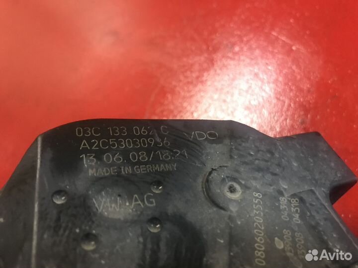 Дроссельная заслонка Volkswagen Golf 6 1.4 caxa