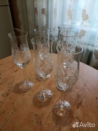 Фужеры хрустальные СССР