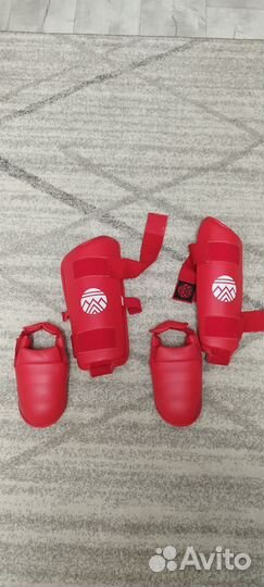 Защита голени и стопы для каратэ