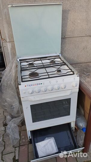 Газовая печка с электродуховкой