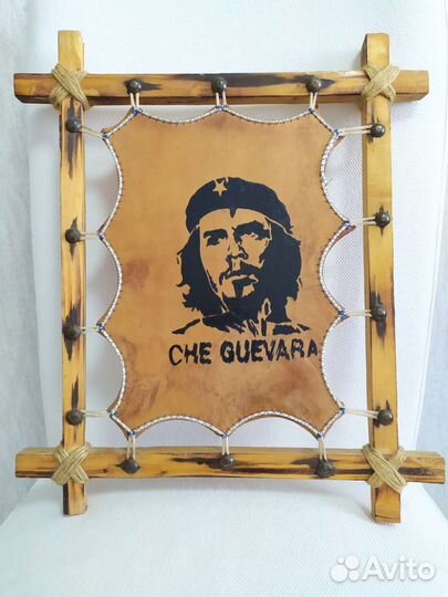 Картина Эрнесто Че Гевара (Тунис, верблюжья шкура)