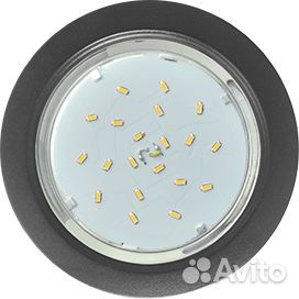 Светильник GX53 H4 металл черный матов. Ecola SB5