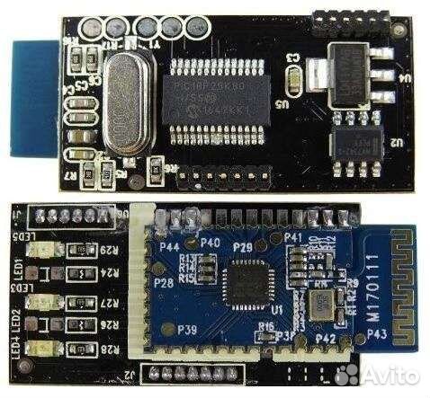 ELM327 2 платы obd2 v1.5 с чипом pic18F25K80