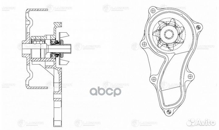 LWP 2320 luzar Насос водяной Honda Accord (03)