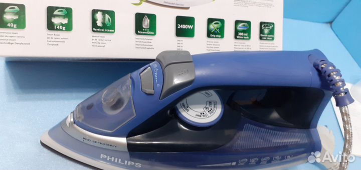 Утюг Philips керамическая подошва PRO, 2400вт