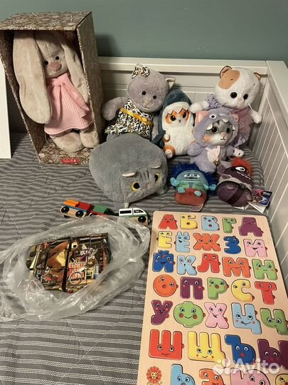 Игрушки детские мягкие и др