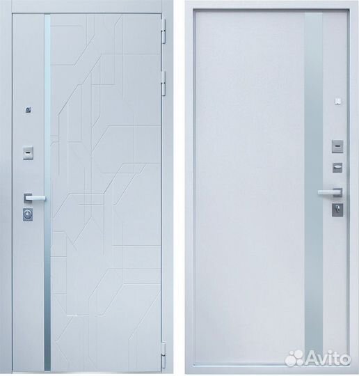 Дверь входная Белая Эверест