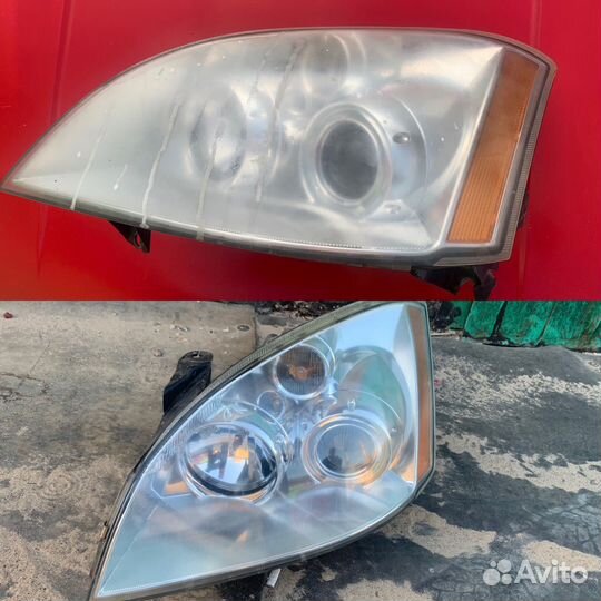 Полировка фар авто