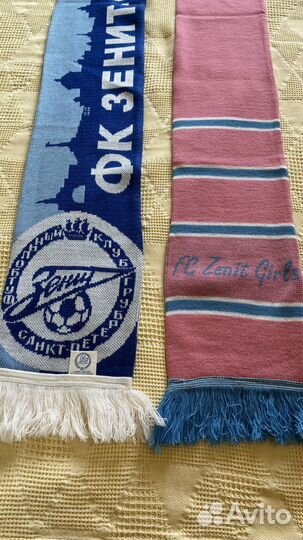 Фанатский шарф Зенит Розовый для девочки + Чемпион