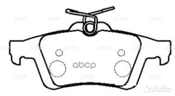 Колодки тормозные дисковые GK0659 CTR