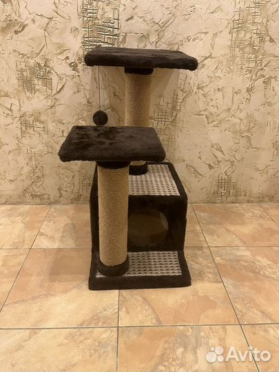 Когтеточка домик для кошки бу