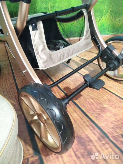 Новинка Эмели делюкс 3в1, Хаки. Бежевый