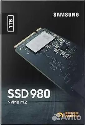 SSD накопитель Samsung 980 MZ-V8V1T0BW 1тб, M.2 22