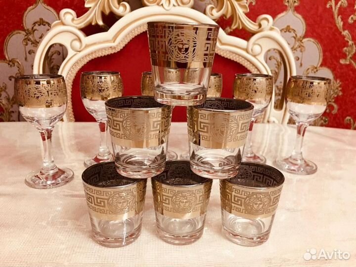 Versace рюмки,стопки для водки,настойки