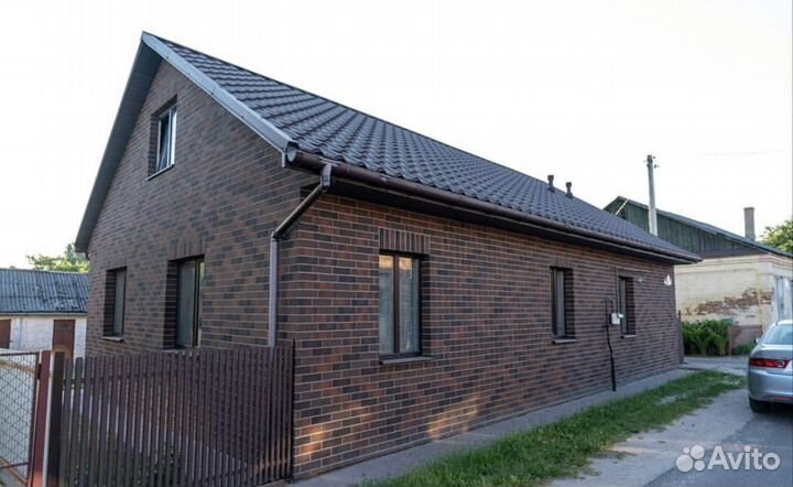 Фасадные панели Гибкий Клинкер под кирпич на сетке