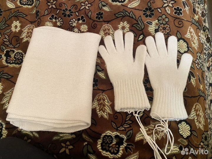 Комплект шарф и перчатки