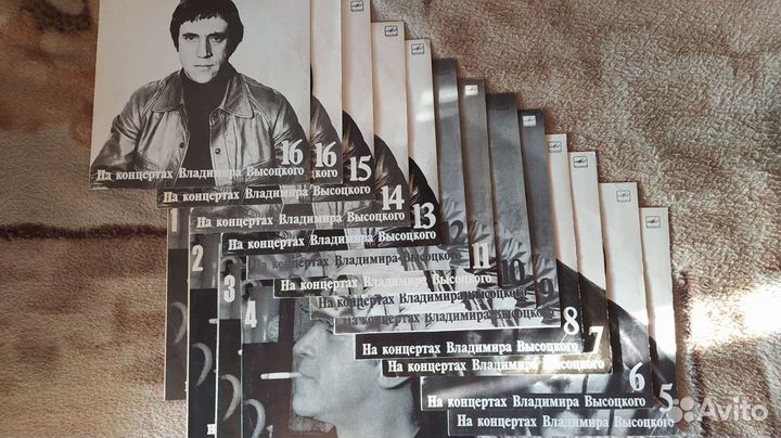 На концертах Высоцкого 1-16 винил пластинки