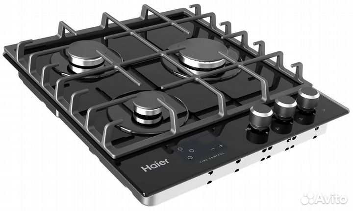 Встраиваемая варочная панель газовая haier hhx-g53cnsb черный