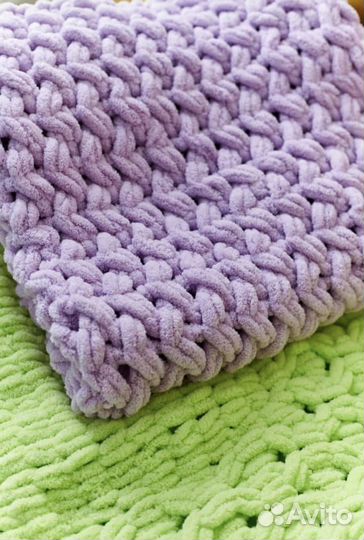 Плед детский вязаный ручная работа