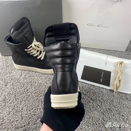 Rick Owens geobasket triple black