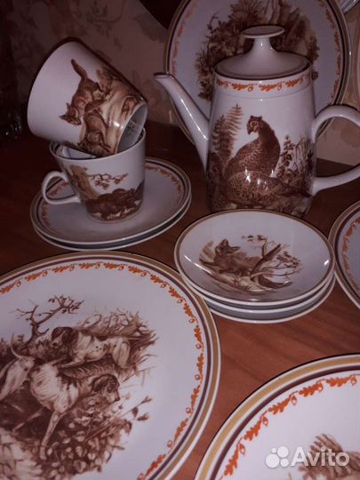 Сервиз чайный, фарфор, 20 век