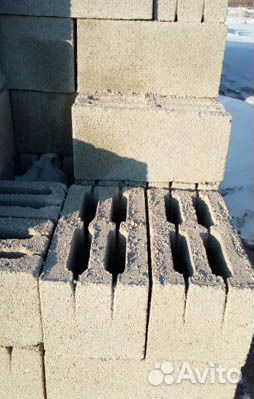 Блок керамзитный 4 щелевой F40 Код И-09