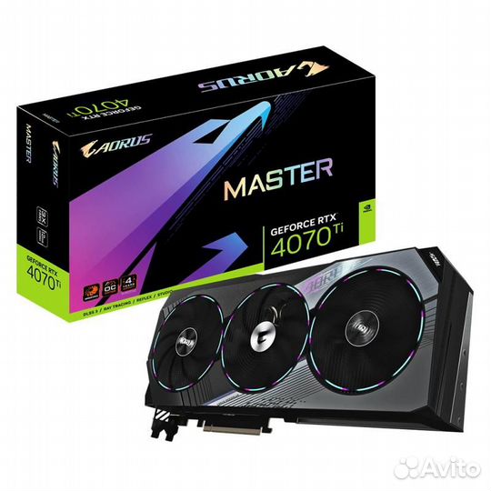 Видеокарта gigabyte RTX4070Ti aorus master 12GB GV