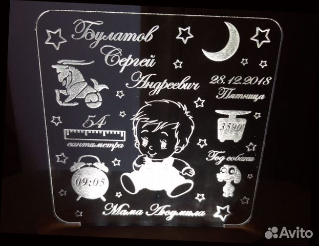 Светильник детский (ночник ребенку)