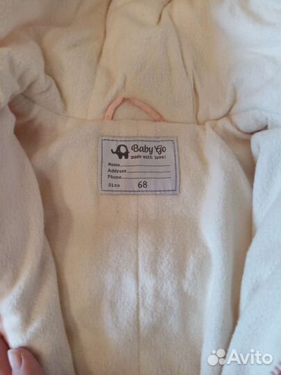Комбинезон для девочки 68