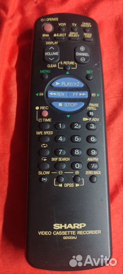 Пульт ду от видеомагнитофона sharp
