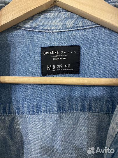 Джинсовая рубашка Bershka