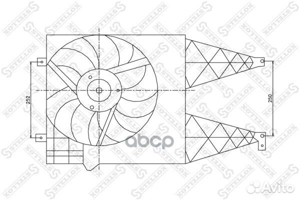 29-99011-SX вентилятор охлаждения VW Polo/Bor