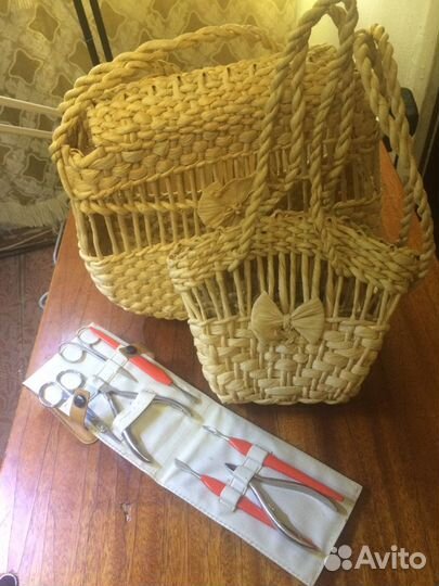 Винтажные летним сумочки (комплект)