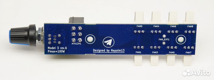 Регулятор реобас для 3-пин 2-пин кулеров