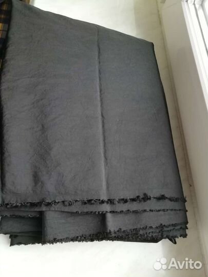 Ткань черная плащевая
