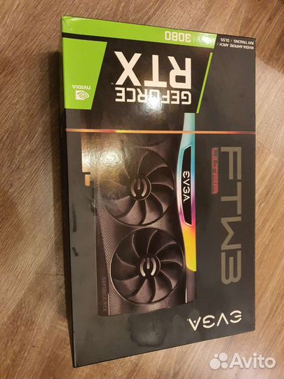 Видеокарта evga RTX 3080 FTW3 ultra gaming, NO LHR