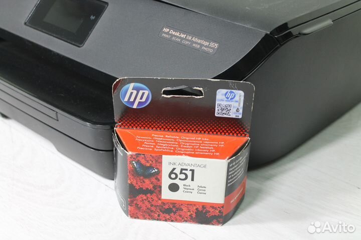 Мфу с Wi-Fi HP Deskjet 5575 №2 дуплекс, заправлен