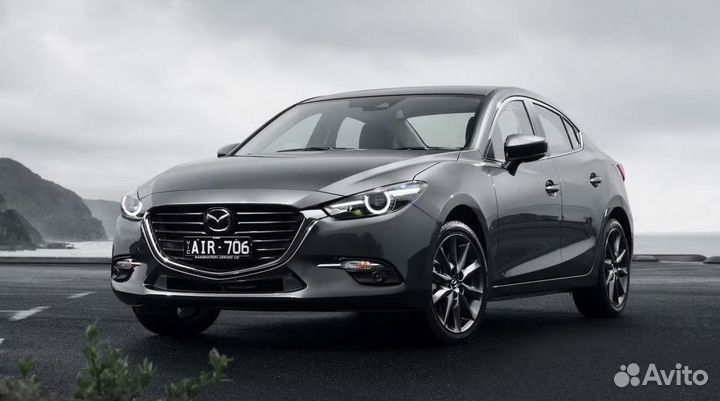 Стекло фары Mazda 3 2016-19 рестайлинг