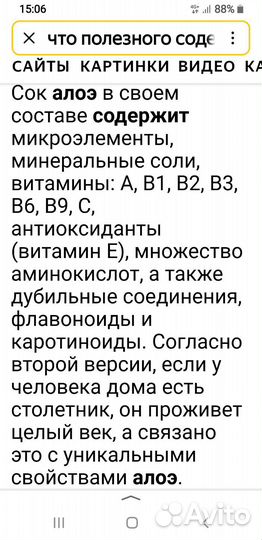 Алоэ лечебный